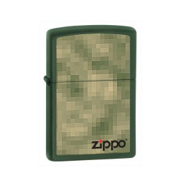 Zippo Unfocused Green Matte Lighter (model: 28036)