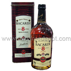 Bacardi 8 Years Old Rum  40% (1L)